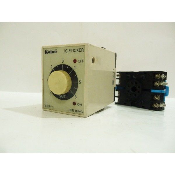 Koino IC Fliker with Base, KFR-1, 220 VAC, KUN HANG Electric, Korea